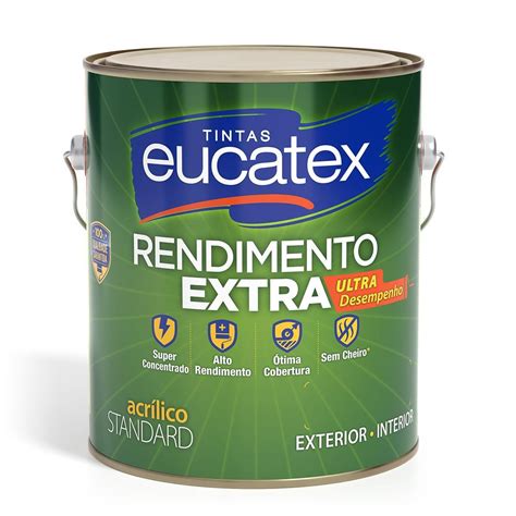 Europa Tintas Tinta Acr Lica Branco Fosco Rendimento Extra Standard