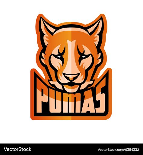 Polvoriento cúbico Elegibilidad puma mascot logo mando Adición Persona ...