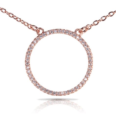 Hoop Necklace Rosegold ⋆ Amanda Blu And Company