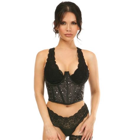 Lavish Celestial Satin Open Cup Waist Cincher Walmart