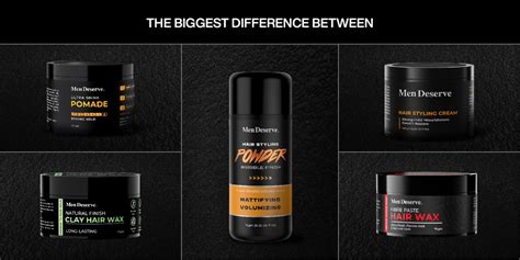 Difference Between Hair Styling Powder Pomade Clay Wax Hair Cream Fiber Paste Wax Unveiled