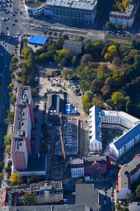 Luftaufnahme Berlin Baustelle Zum Neubau Eines Wohn Und