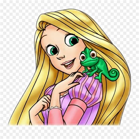 Tangled Sticker - Rapunzel Pascal Clipart (#4115463) - PinClipart