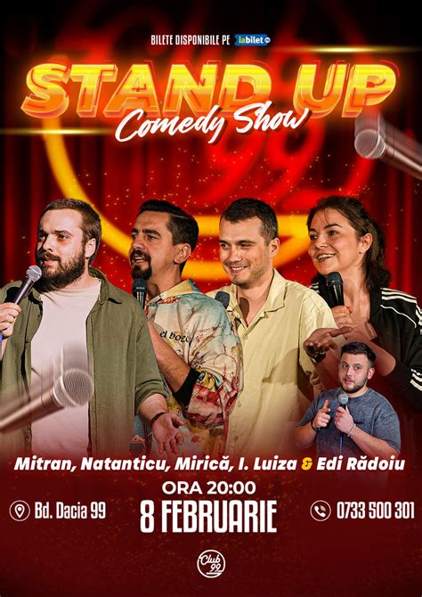 Bilete Stand Up Comedy Cu Dragos Mitran Cosmin Natanticu Sergiu