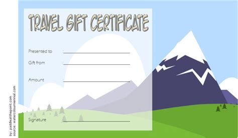 Travel T Certificate Editable 10 Modern Designs Free Download