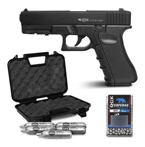 Pistola Airgun Co K Full Metal Mm Qgk Brinde Nf