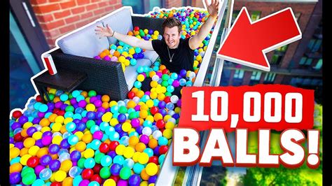 Turning My Balcony Into A Ball Pit 10000 Balls Youtube