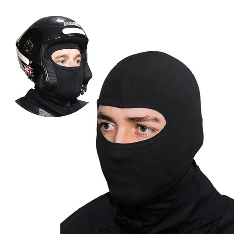 Touca Ninja Preta Balaclava Motoqueiros Militar Tatica Shopee Brasil