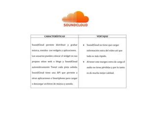 Caracteristicas Paltak Soundcloud Y Voxopop Roberto Paspuel PPT