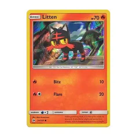 Litten Holo Promo Sun Moon Pokemon Kart Gorilla