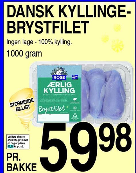 Dansk Kyllinge Brystfilet Tilbud Hos Abc Lavpris