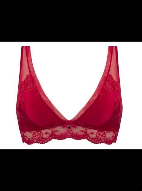 Lise Charmel Splendeur Soie Splendeur Rouge Non Wired Triangle Bra