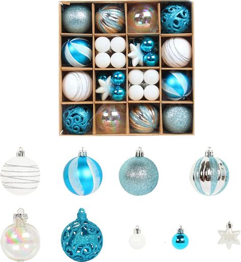 Christmas Ball Ornaments 42pcs Christmas Tree Ornaments Set Shatterproof Christmas