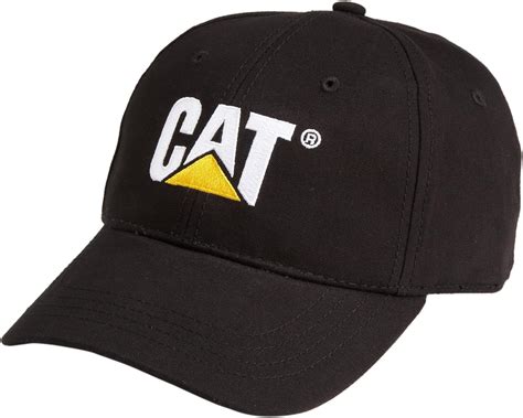 Caterpillar Mens Cat Trademark Cap Black One Size Amazonca