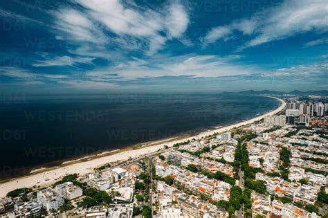 Aerial Panoramic View Of Barra Da Tijuca District And Long Sandy Beach