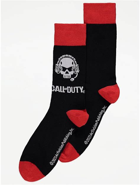 Call of Duty Black Ankle Socks | Men | George at ASDA