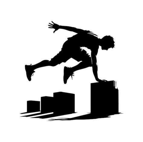 Premium Vector PARKOUR Silhouette Graphic Vector Illustration