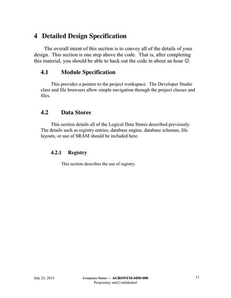 Software Design Document in Word and Pdf formats - page 11 of 17