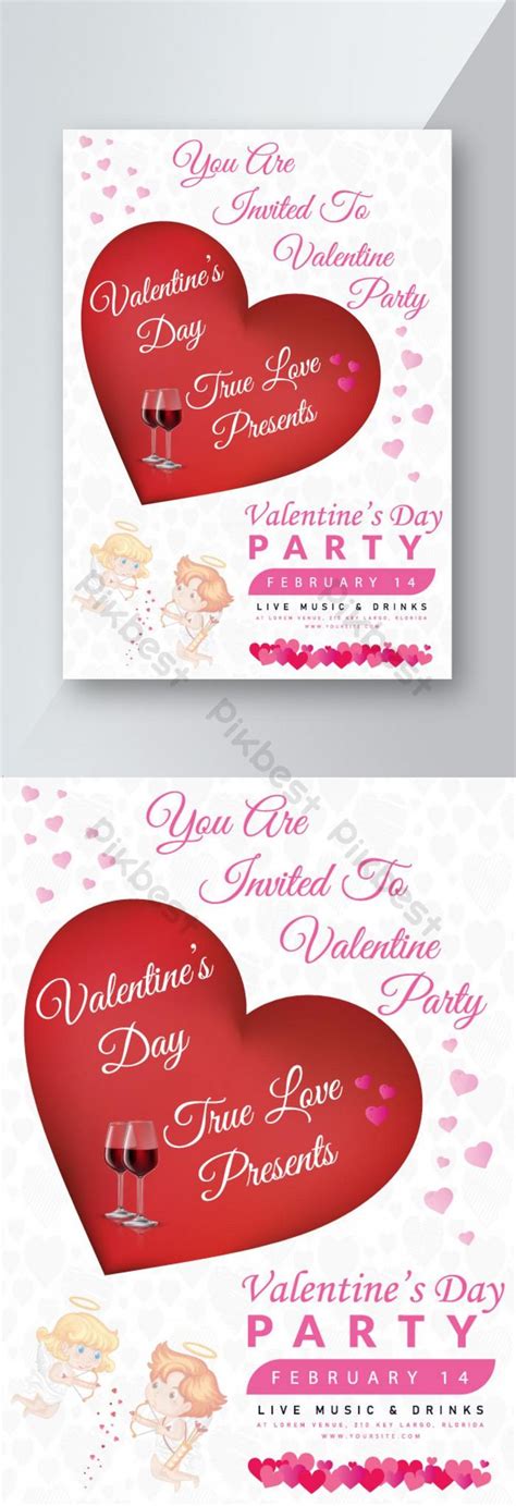 Valentines Day Flyer Design Free Template | AI Free Download - Pikbest