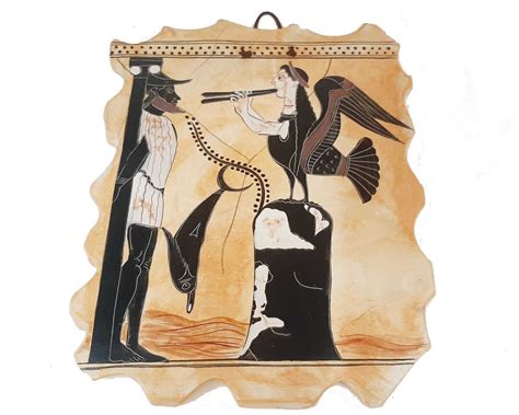 Odysseus and the Sirens,greek Pottery,ceramic Slab 20x26cm - Etsy