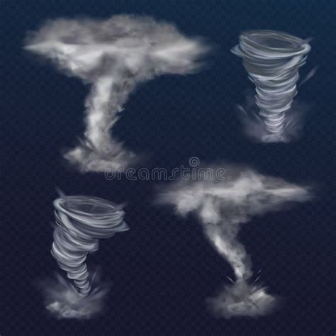 Ilustra O Real Stica Do Vetor Do Vento Do Tornado Do Furac O