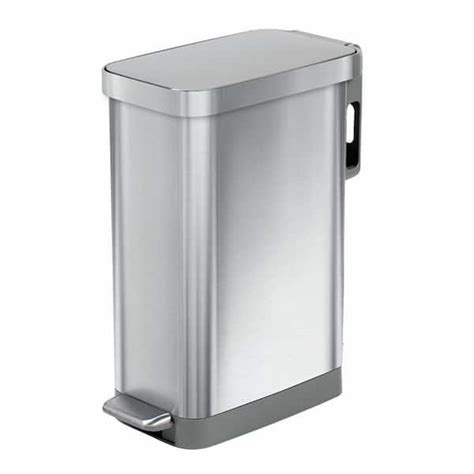 Glad Gal Slim All Stainless Steel Step On Trash Can Gld The