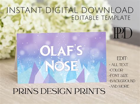 Themed Editable Food Label Template Digital Download - Etsy