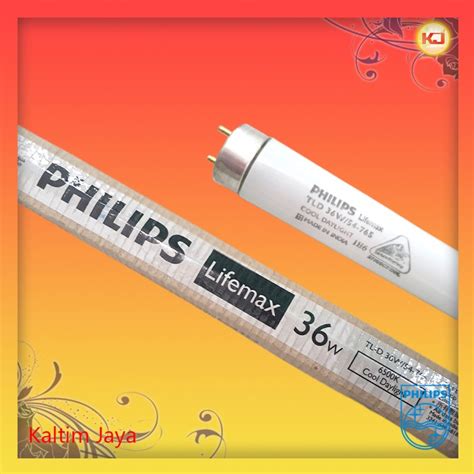 Jual Lampu TL D T8 TLD 36W 54 765 36 W Watt Philips Lifemax Neon