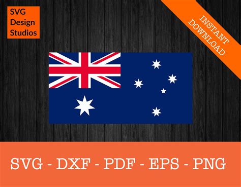 Australia Australian Flag SVG Cut File PNG DXF Cricut - Etsy