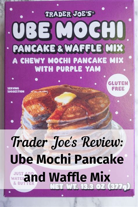 Trader Joe S Review Ube Mochi Pancake Waffle Mix Waffle Mix Ube