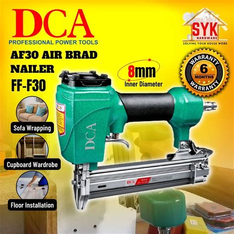 SYK DCA Air Brad Nailer 8mm AF30 A02 F30 FF F30 Nailer Gun Air Stapler