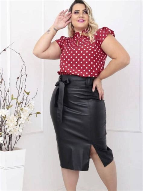 SAIA DE COURO PLUS SIZE SHEIN Brasil