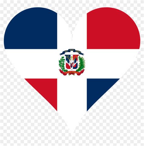 Heart,love,dominican Shaped,flag, - Republica Dominicana Flag, HD Png Download - 1280x1243 ...