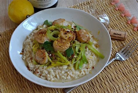 Risotto De Saint Jacques Aux Poireaux La Recette De Chef Facile Et Maison