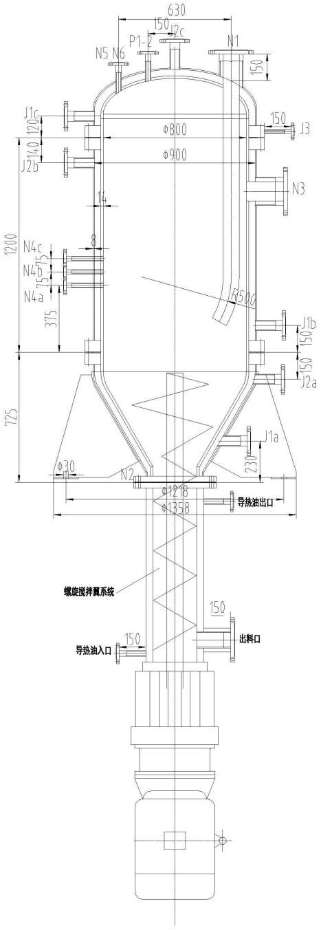 一种尼龙 56连续聚合方法及聚合反应器与流程2