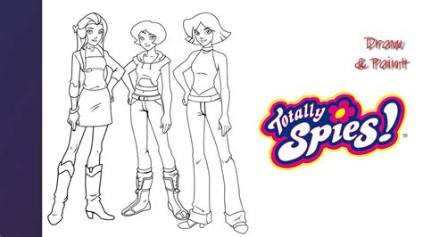 Draw And Paint Totally Spies For Kids Youtube