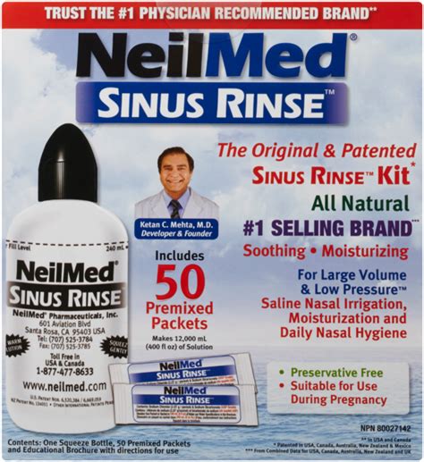 NeilMed Sinus Rinse The Original Patented Kit WeShine Ca Health