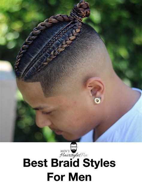 Braid For Men Braid Fade Haircut Cornrow Hairstyles For Men Mens