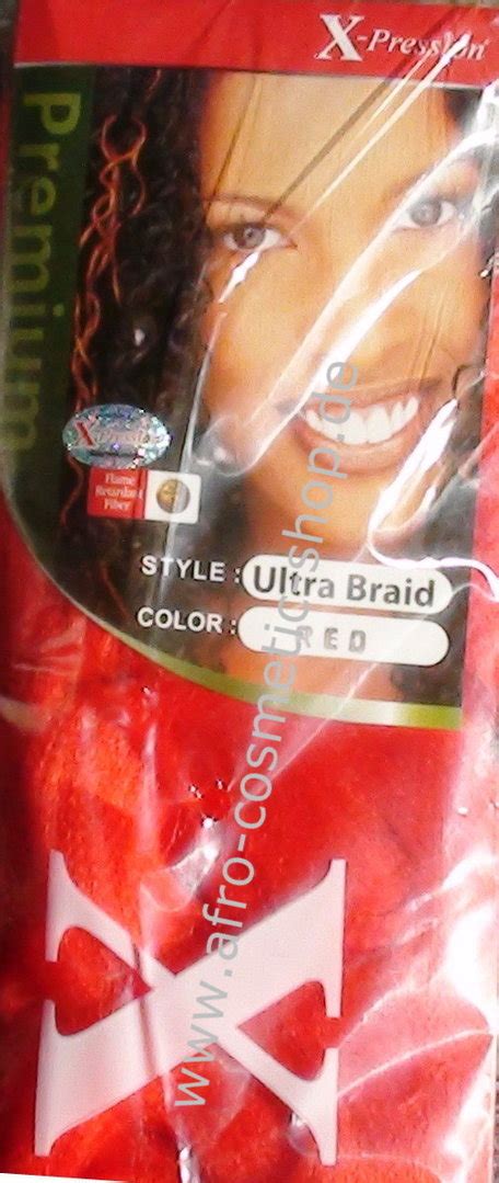 X Pression® Ultra Braid Farbe Red Afro Cosmetic Shop