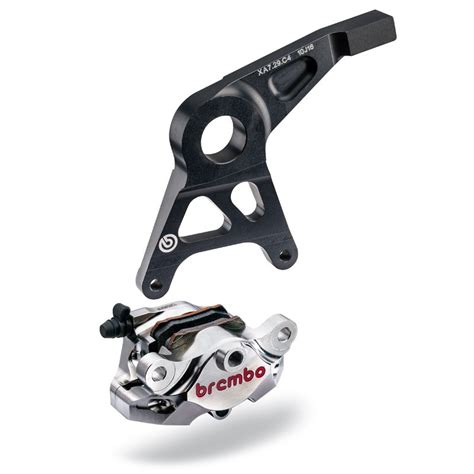 BREMBO HPK REAR BRAKE CALIPER KIT P2 34 84MM AXIAL BILLET NICKEL