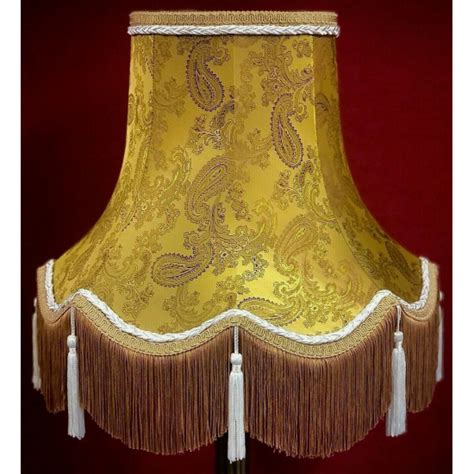 Paisley Gold And Cream Lampshade