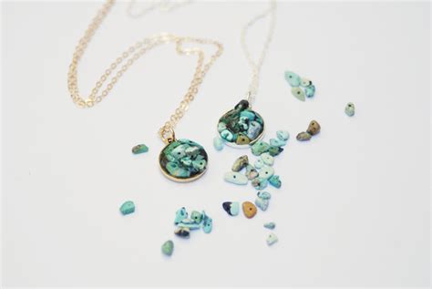 Turquoise Birthstone Cluster Necklace / December — Bang-Up Betty