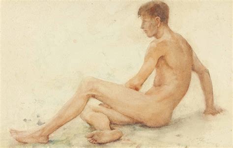 Distractio Infinita Laclefdescoeurs Study Of A Male Nude Seated