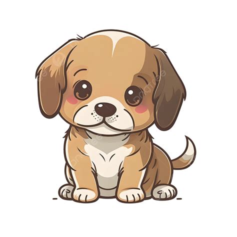 Cachorrinho Lindo Desenho Animado Cachorro Adesivo Png Cachorro