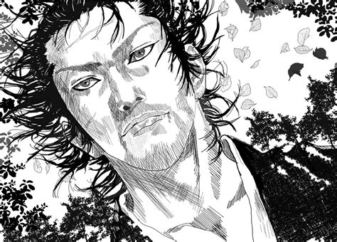 Download Vagabond Manga Character Portrait Wallpaper | Wallpapers.com