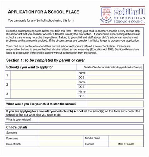 School Registration Forms Template Fresh 11 School Application