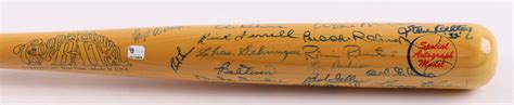 Mlb Hall Of Famers Cooperstown Baseball Bat Signed By With Ted