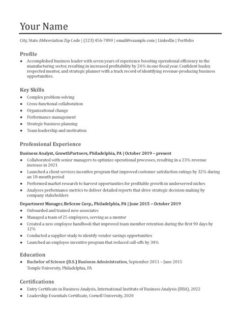 Resume Templates And Examples For Microsoft Word For 2024