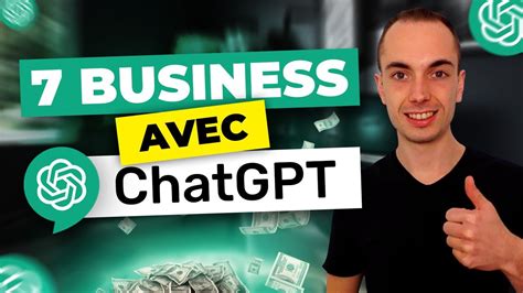 Id Es De Business Lancer Avec Chat Gpt En Youtube