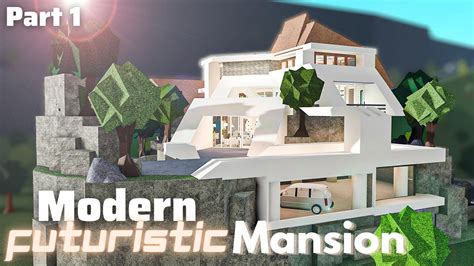 Modern Futuristic Mansion No Large Plot Bloxburg Build Part 13